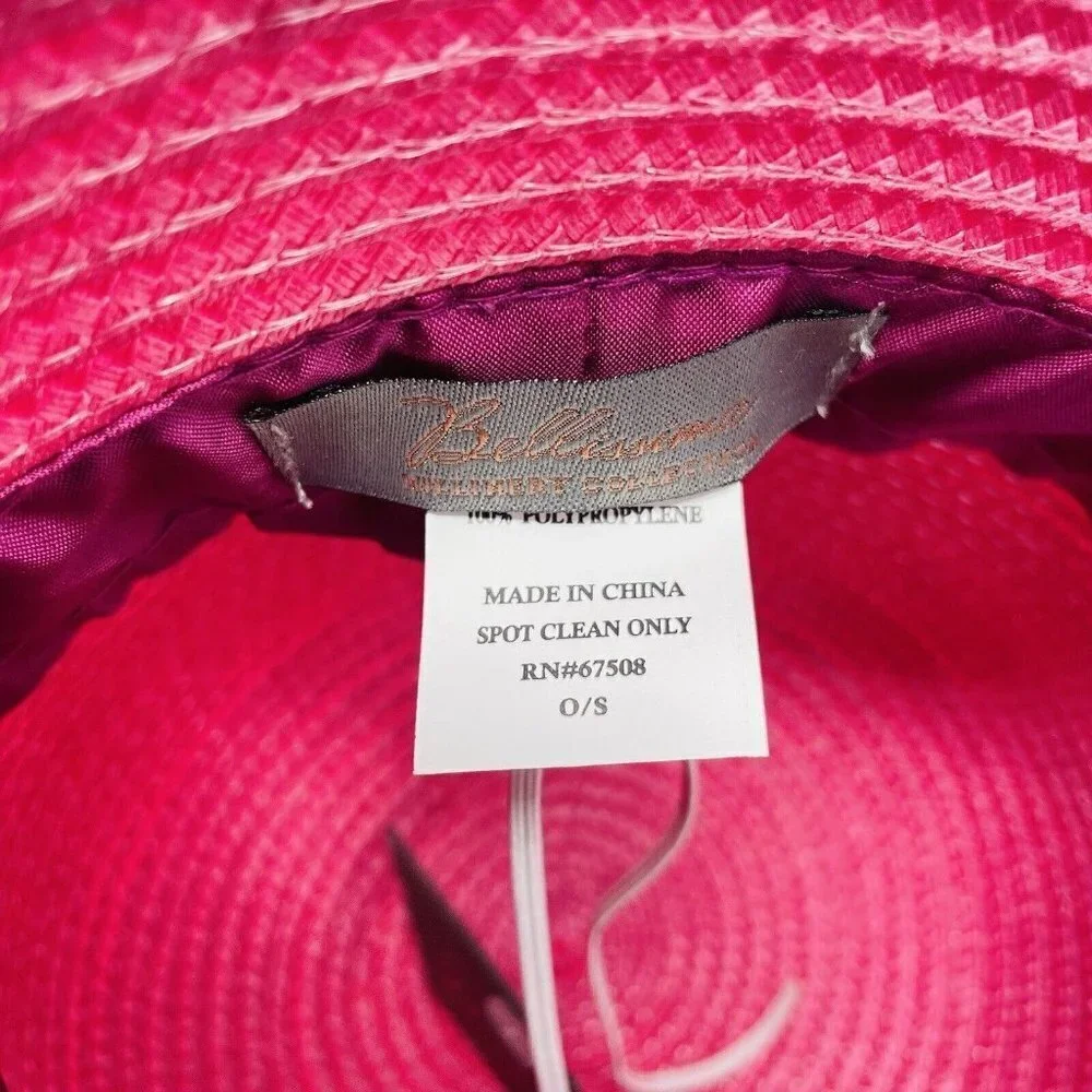 Bellissima Millinery Collection Womens OS Feather Flower Cloche Hat Pink $68 143 - Picture 7 of 8